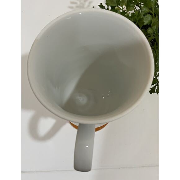 Vtg 1960's Fred Roberts Songbird Orange Pedestal Irish Coffee Tea Mug Cup Japan - Picture 5 of 8